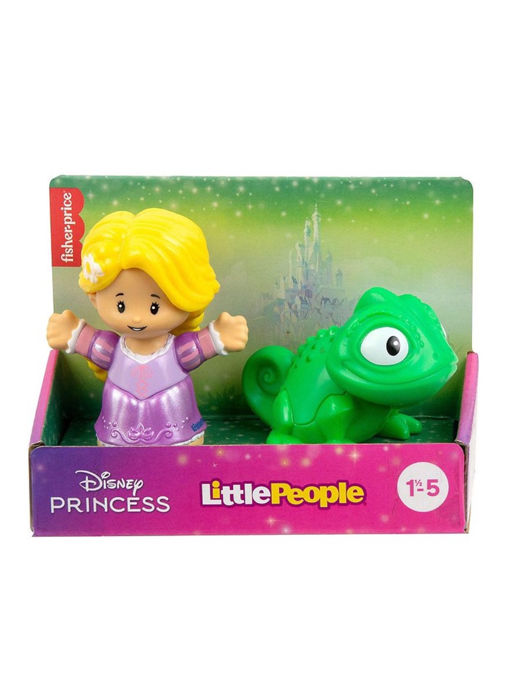 New Fisher-Price Little People Disney Princess Rapunzel Sidekick Pascal Figures